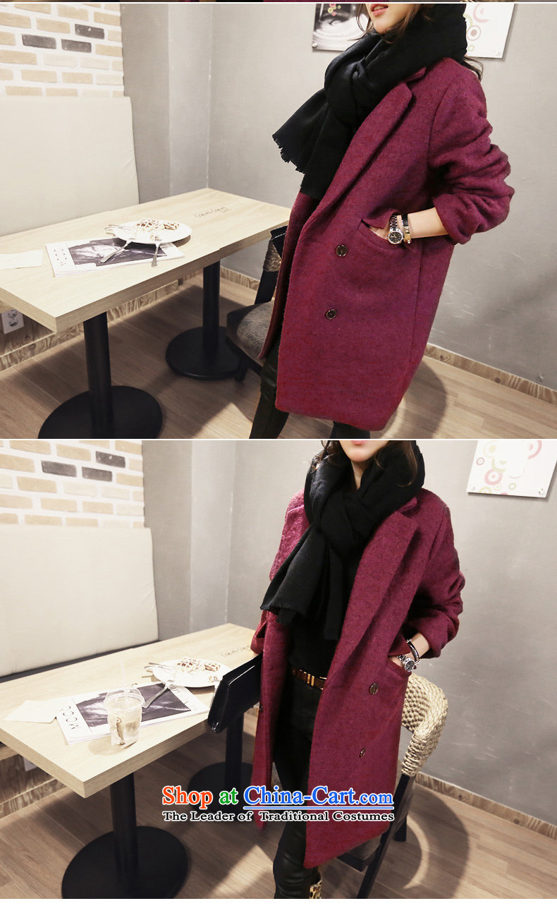 Athena Chu Poetry, 2015 Version won long coats gross? female Sau San wool coat female long-sleeved?? a wool coat 5582 wine red XXL picture, prices, brand platters! The elections are supplied in the national character of distribution, so action, buy now enjoy more preferential! As soon as possible.