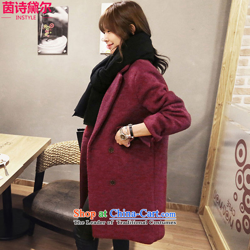 Athena Chu Poetry, 2015 Version won long coats gross? female Sau San wool coat female long-sleeved?? a wool coat 5582 wine red XXL, Athena poetry, , , , shopping on the Internet