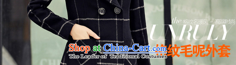 Dili Sophie (DIROU) gross? 2015 female new coat Winter Female England latticed wool a wool coat black and white checkered picture DD617 XXL, prices, brand platters! The elections are supplied in the national character of distribution, so action, buy now enjoy more preferential! As soon as possible.