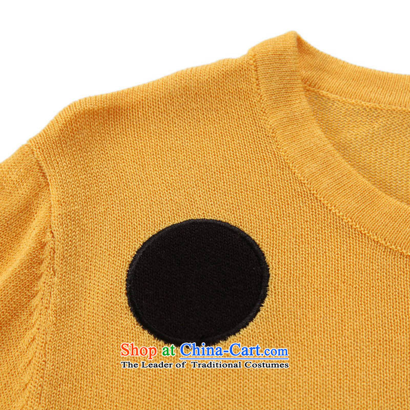 Chaplain who winter clothing new women's stylish suite and round-neck collar minimalist wild wave of surface mount point knitting sweater Sau San orange 165/88A/L, chaplain who has been pressed shopping on the Internet