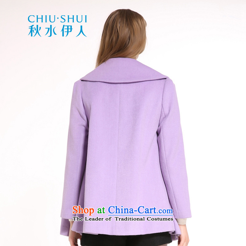 Chaplain who winter clothing new women's stylish reverse collar double-Korean wild wool warm jacket purple 165/88A/L, gross?/ The Mai-Mai shopping on the Internet has been pressed.