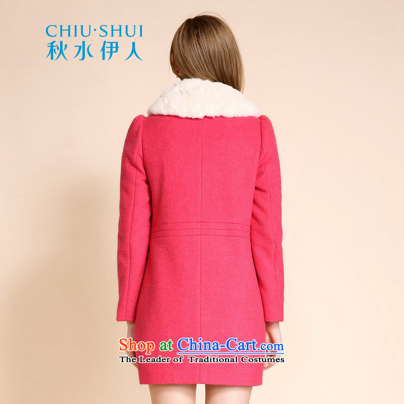 Chaplain who winter clothing new women's rabbit hair Washable Wool wavy edge wild warm minimalist gross? coats jacket plum 155/80A/S, chaplain who has been pressed shopping on the Internet