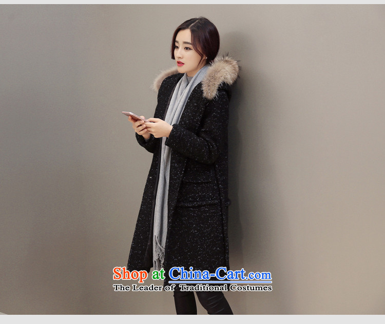The 2015 Dili Blair Monrovia autumn and winter new women's coats female Korean version of this medium to long term, Western business suits Gross Gross Jacket coat?? female 797 black  L picture, prices, brand platters! The elections are supplied in the national character of distribution, so action, buy now enjoy more preferential! As soon as possible.