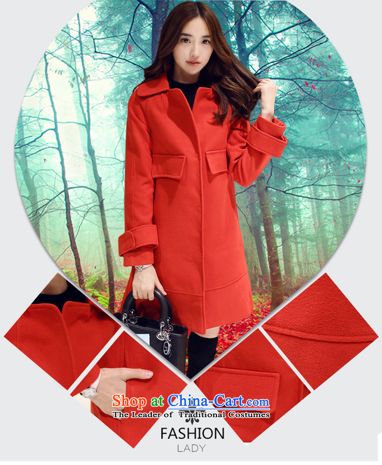 Chung Cayman El 2015 autumn and winter new two-sided gross? long coats)? 5519 sub-jacket female opium poppy RED M pictures, prices, brand platters! The elections are supplied in the national character of distribution, so action, buy now enjoy more preferential! As soon as possible.