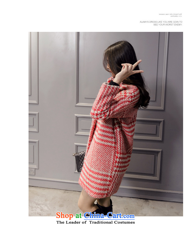In 2015 autumn and winter pure new Korean version in the long hair of Sau San? coats thick jacket coat female MW80695? red grille M picture, prices, brand platters! The elections are supplied in the national character of distribution, so action, buy now enjoy more preferential! As soon as possible.