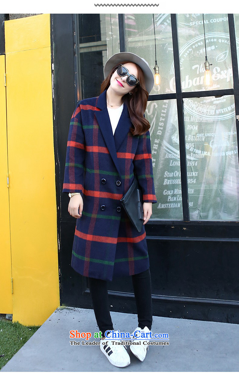2015 Autumn and winter ASENTU new Korean women's gross girls jacket? long children God Van? coats navy M picture, prices, brand platters! The elections are supplied in the national character of distribution, so action, buy now enjoy more preferential! As soon as possible.