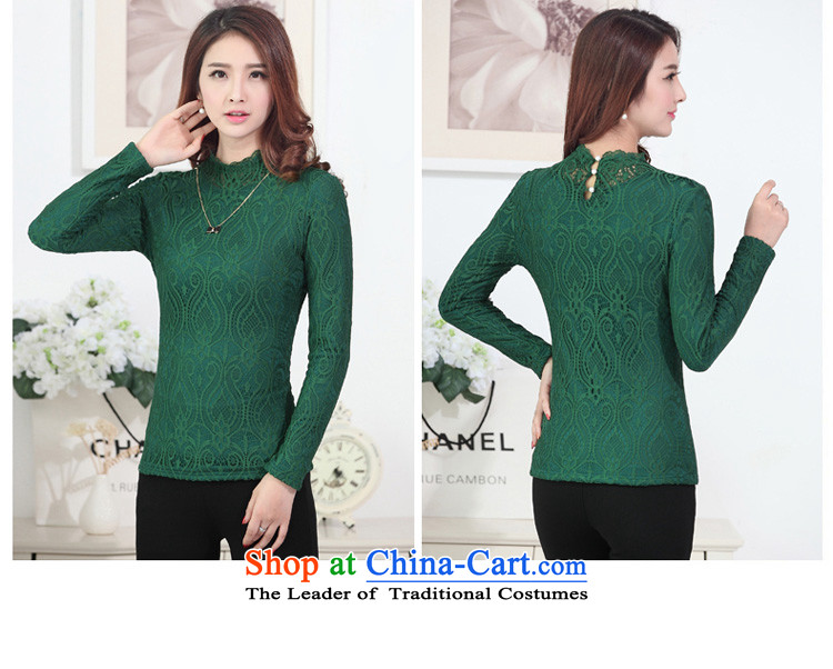 For M- 2015 to increase the number of women in autumn and winter new fat mm Sau San plus lint-free thick warm lace forming the Netherlands long-sleeved T-shirt M0960 female red 3XL picture, prices, brand platters! The elections are supplied in the national character of distribution, so action, buy now enjoy more preferential! As soon as possible.
