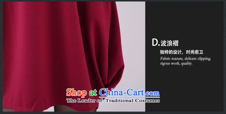 2015 mm thick relaxd Zz&ff video thin lanterns skirt threw large load autumn women's dresses wine red XXXXL picture, prices, brand platters! The elections are supplied in the national character of distribution, so action, buy now enjoy more preferential! As soon as possible.
