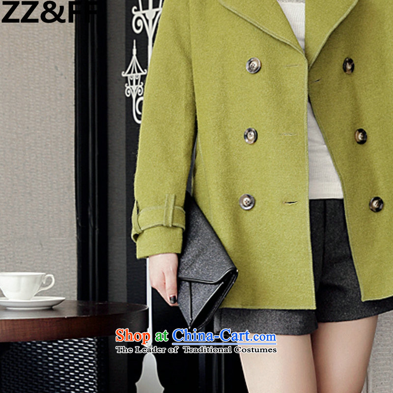 2015 mm thick autumn Zz&ff winter clothing won New Edition to increase the number of women with loose coat jacket green XXXXXL,ZZ&FF,,, gross? Online Shopping