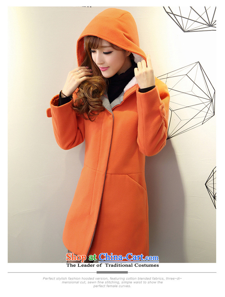 The ad to increase missdonut Code women's gross coats 200 jin when autumn and winter Korean thick mm in length) Video sister thin thick hoodie orange larger 4XL recommendations 180-200 catty picture, prices, brand platters! The elections are supplied in the national character of distribution, so action, buy now enjoy more preferential! As soon as possible.