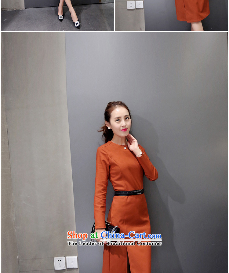 This autumn 2015, large courage, women's temperament video thin long-sleeved package and dresses 8816 Orange (sent) XL pictures, Lap price, brand platters! The elections are supplied in the national character of distribution, so action, buy now enjoy more preferential! As soon as possible.