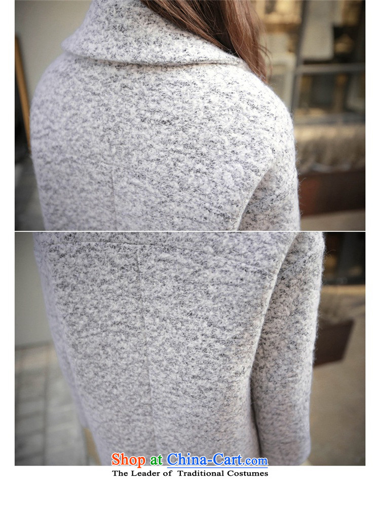 In accordance with the trailing edge is like a dream gross? 2015 autumn and winter jackets for women in new long loose wild leisure Korean thick gray coat S picture, prices, brand platters! The elections are supplied in the national character of distribution, so action, buy now enjoy more preferential! As soon as possible.