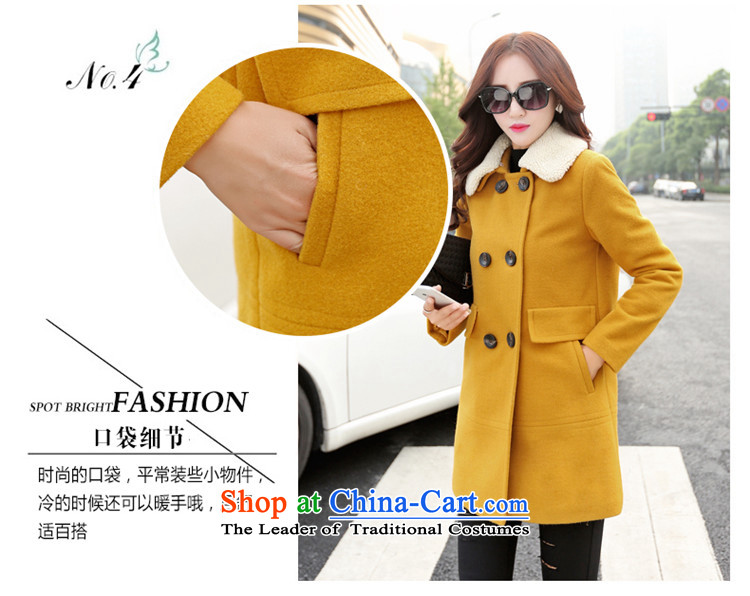 The law was in Dili Qi 2015 autumn and winter new Korean thick Lamb Wool reverse collar double-jacket loose video gross? thin, long (A type a wool coat female green XXL picture, prices, brand platters! The elections are supplied in the national character of distribution, so action, buy now enjoy more preferential! As soon as possible.