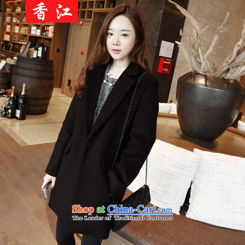 Xiang Jiang ad to increase women's code thick MM autumn 2015, replacing the new graphics in the thin long hair? thick sister 200 catties cardigan COAT 6229 wine red large 5XL, Xiangjiang , , , shopping on the Internet