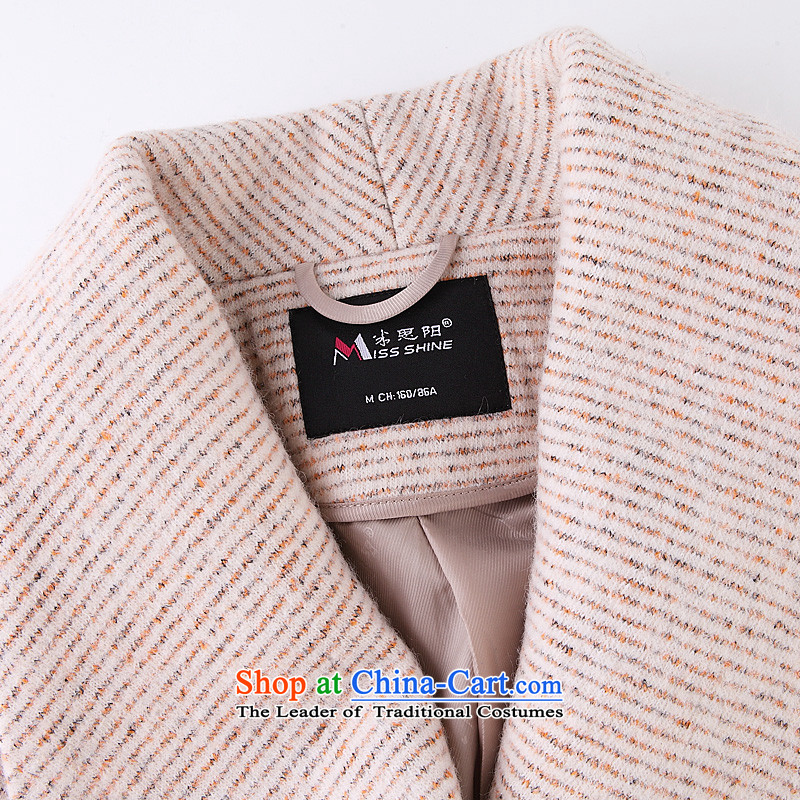 Meath Yang original estimates should be 2015 autumn and winter new products long-sleeved double-Sau San larger women's gross apricot overcoat S? m missshine Yang (Cisco) , , , shopping on the Internet