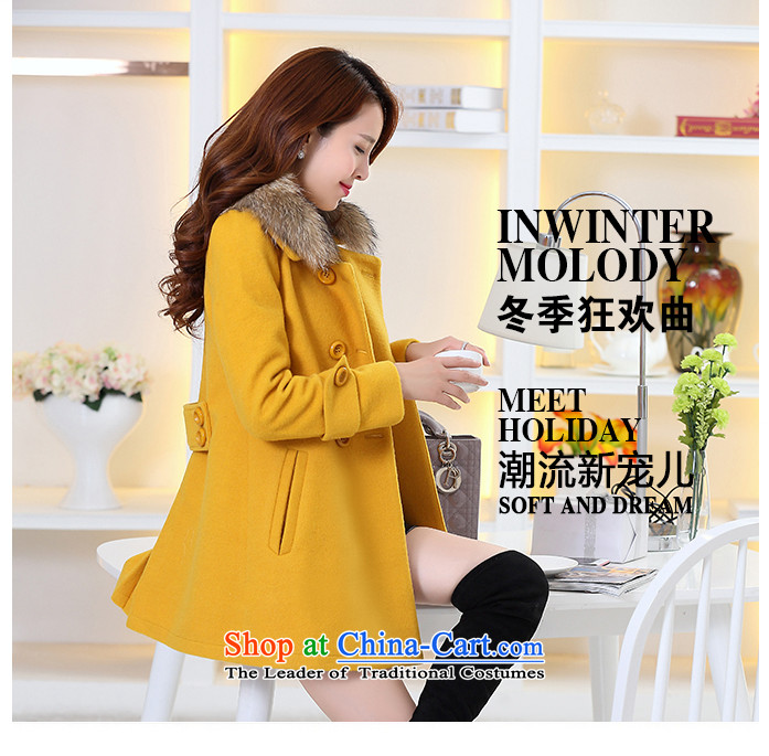 The law was in Dili Qi 2015 autumn and winter new Korean Sau San video thin nagymaros for long thick hair? coats female double-a large mm thick coat female orange 08 with high wool collar XXL picture, prices, brand platters! The elections are supplied in the national character of distribution, so action, buy now enjoy more preferential! As soon as possible.