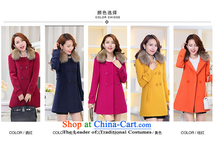 The law was in Dili Qi 2015 autumn and winter new Korean Sau San video thin nagymaros for long thick hair? coats female double-a large mm thick coat female orange 08 with high wool collar XXL picture, prices, brand platters! The elections are supplied in the national character of distribution, so action, buy now enjoy more preferential! As soon as possible.
