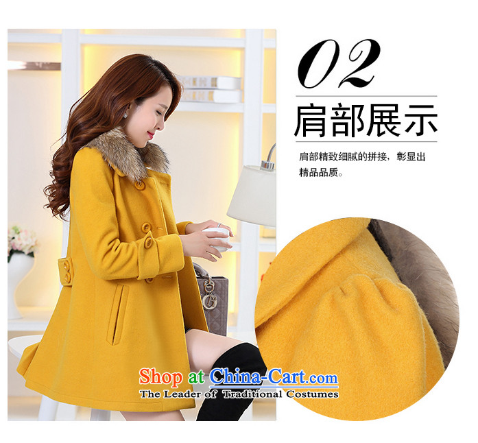 The law was in Dili Qi 2015 autumn and winter new Korean Sau San video thin nagymaros for long thick hair? coats female double-a large mm thick coat female orange 08 with high wool collar XXL picture, prices, brand platters! The elections are supplied in the national character of distribution, so action, buy now enjoy more preferential! As soon as possible.