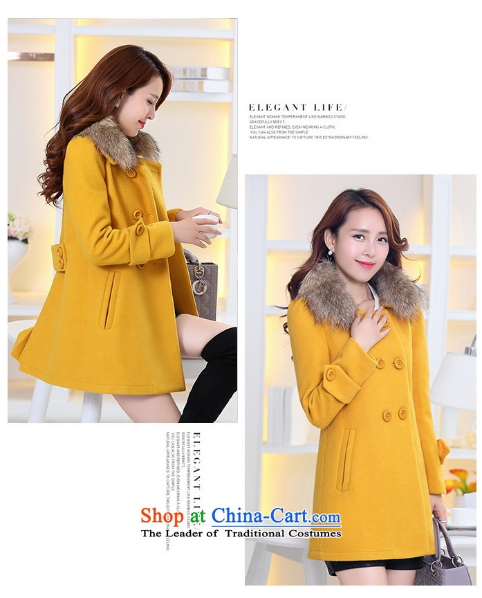 The law was in Dili Qi 2015 autumn and winter new Korean Sau San video thin nagymaros for long thick hair? coats female double-a large mm thick coat female orange 08 with high wool collar XXL picture, prices, brand platters! The elections are supplied in the national character of distribution, so action, buy now enjoy more preferential! As soon as possible.