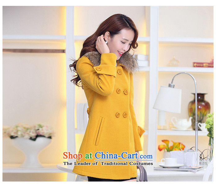 The law was in Dili Qi 2015 autumn and winter new Korean Sau San video thin nagymaros for long thick hair? coats female double-a large mm thick coat female orange 08 with high wool collar XXL picture, prices, brand platters! The elections are supplied in the national character of distribution, so action, buy now enjoy more preferential! As soon as possible.