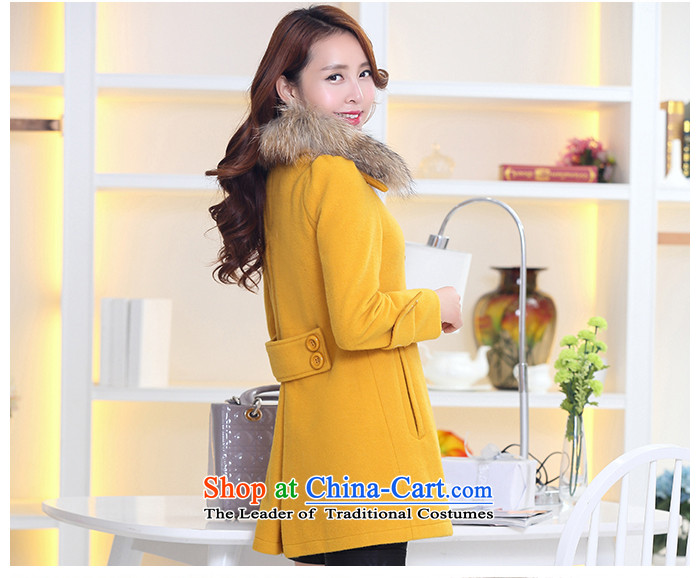 The law was in Dili Qi 2015 autumn and winter new Korean Sau San video thin nagymaros for long thick hair? coats female double-a large mm thick coat female orange 08 with high wool collar XXL picture, prices, brand platters! The elections are supplied in the national character of distribution, so action, buy now enjoy more preferential! As soon as possible.