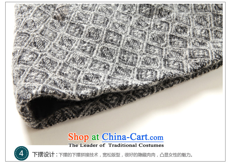 2015 Autumn and winter sea from the new Europe and the larger women's temperament thick sister jacket A typeface loose grating wool coat female G286? gray M picture, prices, brand platters! The elections are supplied in the national character of distribution, so action, buy now enjoy more preferential! As soon as possible.