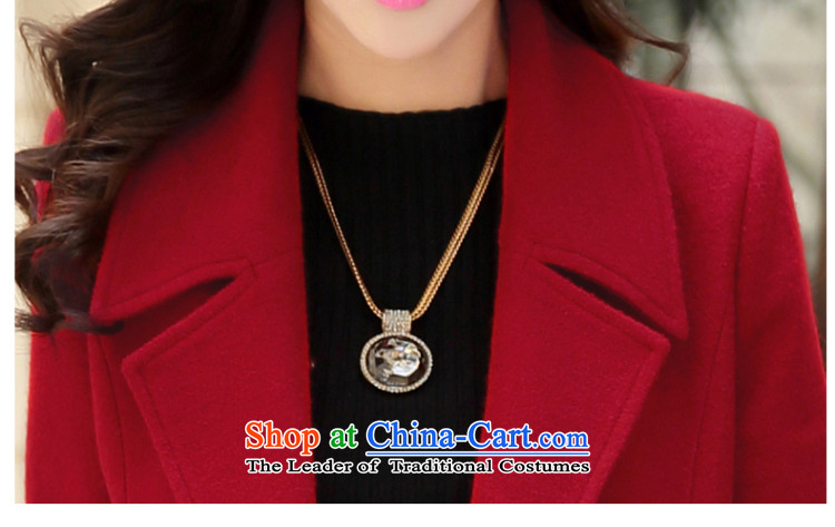 Love is the 2015 autumn and winter Gigi Lai new ladies hair? Jacket Korean modern long-sleeved double-elegant graphics in temperament thin long hair? overcoat female RED M picture, prices, brand platters! The elections are supplied in the national character of distribution, so action, buy now enjoy more preferential! As soon as possible.