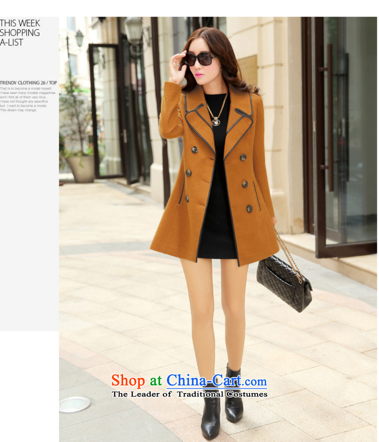 Love is the 2015 autumn and winter Gigi Lai new ladies hair? Jacket Korean modern long-sleeved double-elegant graphics in temperament thin long hair? overcoat female orange L picture, prices, brand platters! The elections are supplied in the national character of distribution, so action, buy now enjoy more preferential! As soon as possible.
