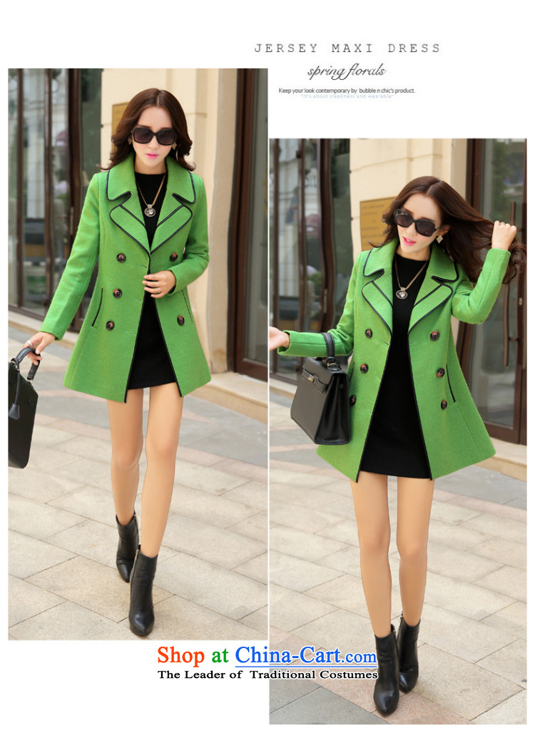 Love is the 2015 autumn and winter Gigi Lai new ladies hair? Jacket Korean modern long-sleeved double-elegant graphics in temperament thin long hair? overcoat female orange L picture, prices, brand platters! The elections are supplied in the national character of distribution, so action, buy now enjoy more preferential! As soon as possible.