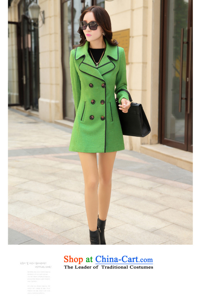 Love is the 2015 autumn and winter Gigi Lai new ladies hair? Jacket Korean modern long-sleeved double-elegant graphics in temperament thin long hair? overcoat female orange L picture, prices, brand platters! The elections are supplied in the national character of distribution, so action, buy now enjoy more preferential! As soon as possible.