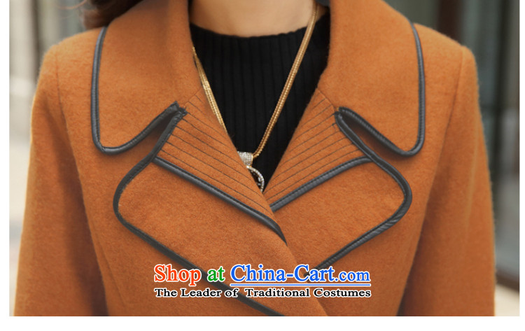 Love is the 2015 autumn and winter Gigi Lai new ladies hair? Jacket Korean modern long-sleeved double-elegant graphics in temperament thin long hair? overcoat female orange L picture, prices, brand platters! The elections are supplied in the national character of distribution, so action, buy now enjoy more preferential! As soon as possible.