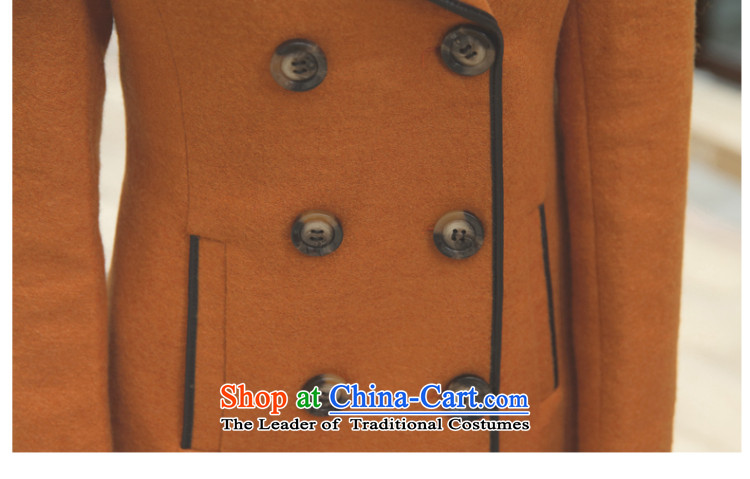 Love is the 2015 autumn and winter Gigi Lai new ladies hair? Jacket Korean modern long-sleeved double-elegant graphics in temperament thin long hair? overcoat female orange L picture, prices, brand platters! The elections are supplied in the national character of distribution, so action, buy now enjoy more preferential! As soon as possible.