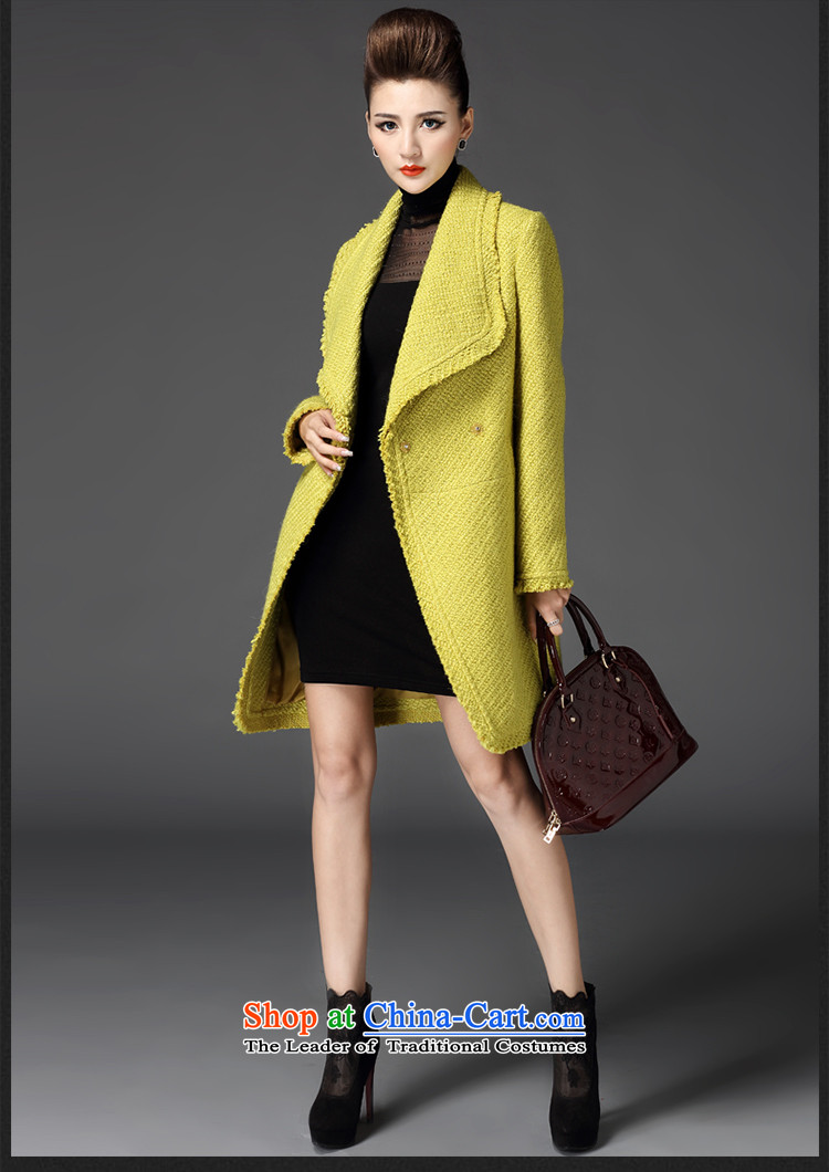 Meath Yang original Luu Arabic 2015 autumn and winter new a woolen coat jacket in gross? long yellow S pictures, Sau San price, brand platters! The elections are supplied in the national character of distribution, so action, buy now enjoy more preferential! As soon as possible.