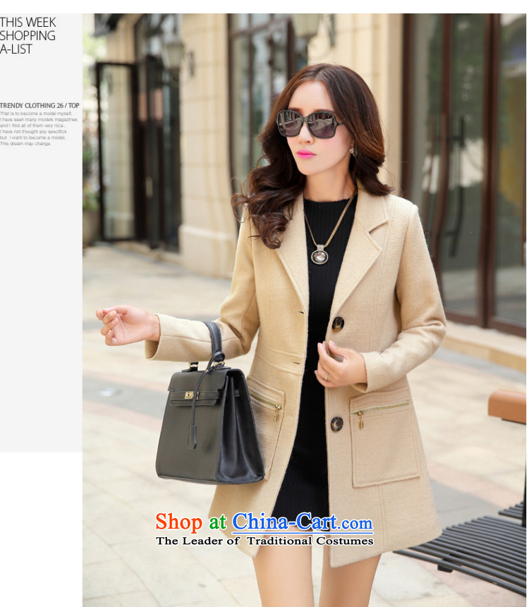 For autumn and winter 2015-heung-new ladies hair? Jacket Korean modern long-sleeved single row detained temperament, long thin graphics elegance of female gray overcoat? M picture, prices, brand platters! The elections are supplied in the national character of distribution, so action, buy now enjoy more preferential! As soon as possible.