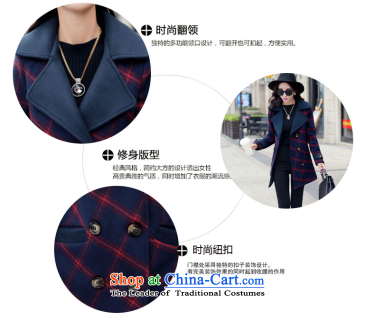 For autumn and winter 2015-heung-new ladies hair? Jacket Korean fashion, double-temperament elegant graphics thin-long overcoat so gross latticed female gray cells M picture, prices, brand platters! The elections are supplied in the national character of distribution, so action, buy now enjoy more preferential! As soon as possible.