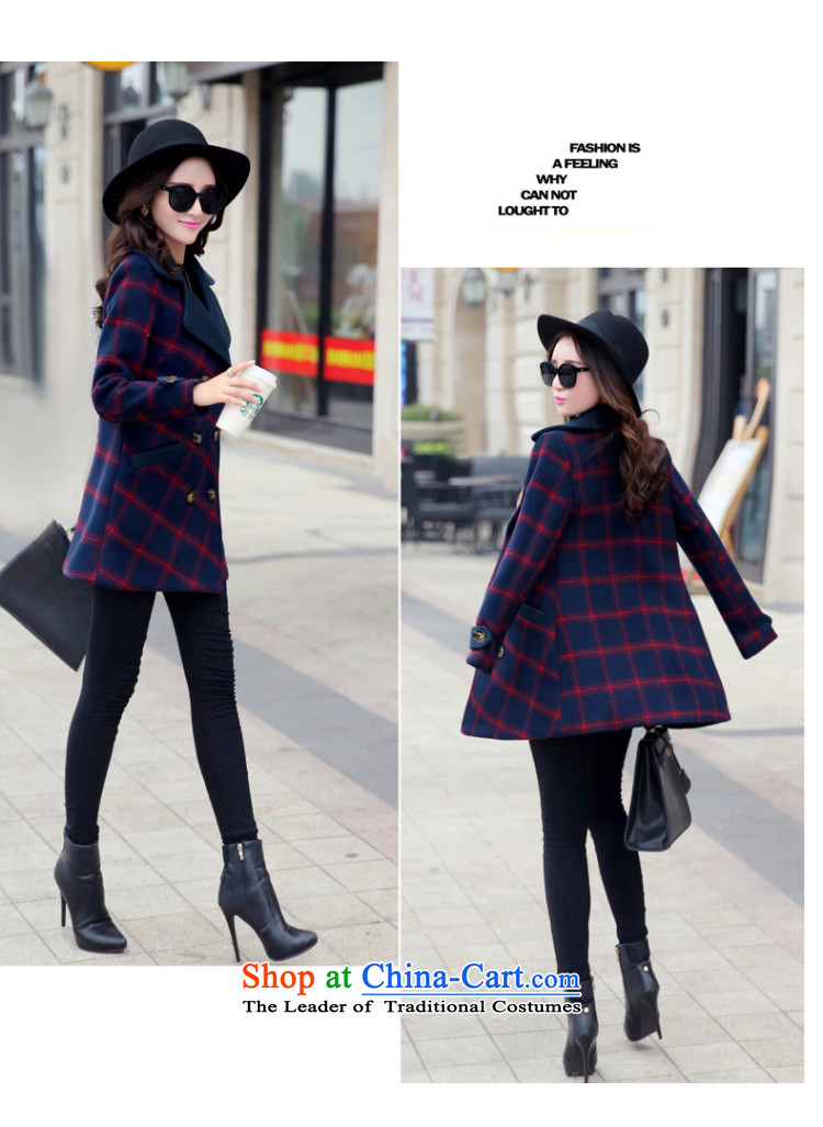 For autumn and winter 2015-heung-new ladies hair? Jacket Korean fashion, double-temperament elegant graphics thin-long overcoat so gross latticed female gray cells M picture, prices, brand platters! The elections are supplied in the national character of distribution, so action, buy now enjoy more preferential! As soon as possible.