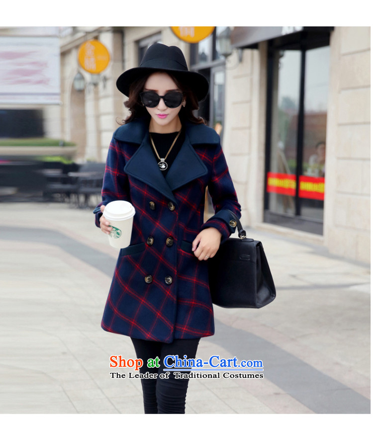 For autumn and winter 2015-heung-new ladies hair? Jacket Korean fashion, double-temperament elegant graphics thin-long overcoat so gross latticed female gray cells M picture, prices, brand platters! The elections are supplied in the national character of distribution, so action, buy now enjoy more preferential! As soon as possible.