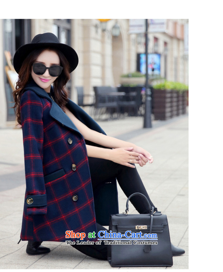 For autumn and winter 2015-heung-new ladies hair? Jacket Korean fashion, double-temperament elegant graphics thin-long overcoat so gross latticed female gray cells M picture, prices, brand platters! The elections are supplied in the national character of distribution, so action, buy now enjoy more preferential! As soon as possible.