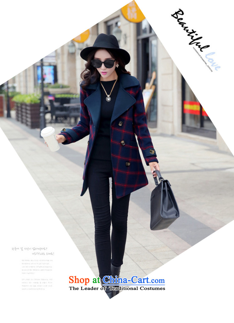 For autumn and winter 2015-heung-new ladies hair? Jacket Korean fashion, double-temperament elegant graphics thin-long overcoat so gross latticed female gray cells M picture, prices, brand platters! The elections are supplied in the national character of distribution, so action, buy now enjoy more preferential! As soon as possible.