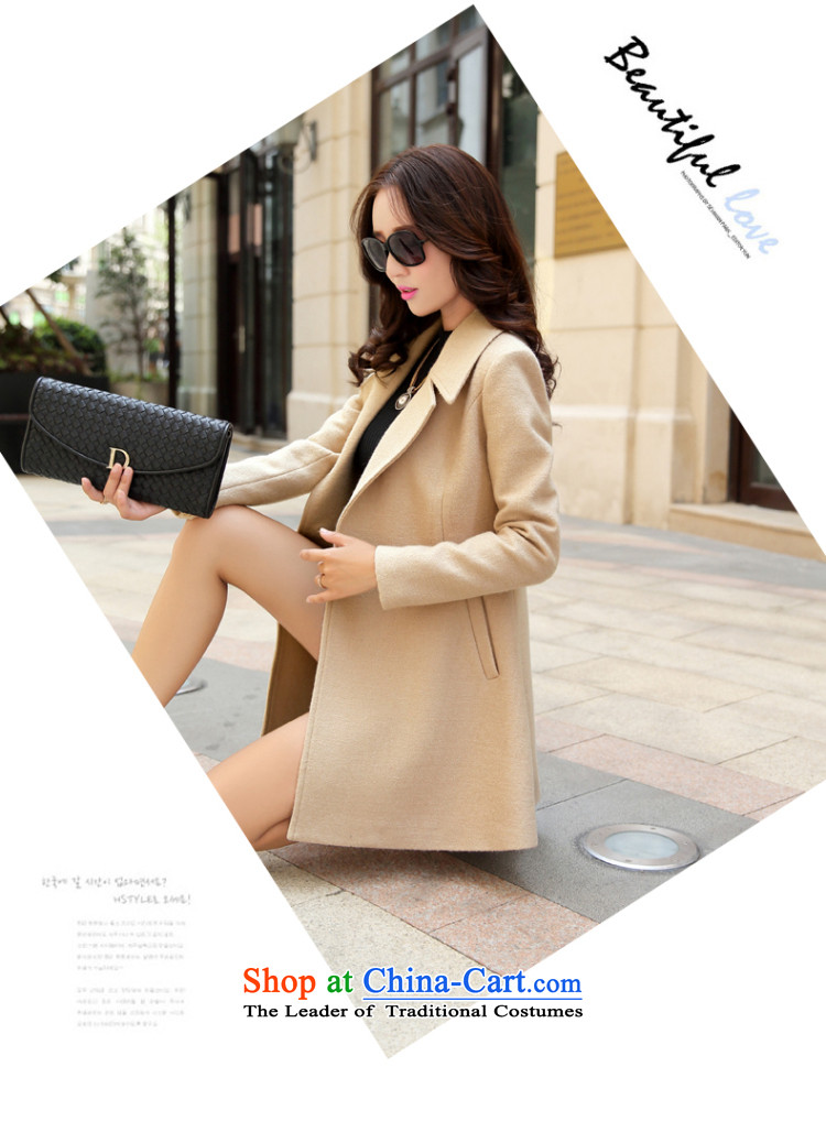 For autumn and winter 2015-heung-new ladies hair? Jacket Korean modern long-sleeved double-elegant graphics in temperament thin long hair? overcoat female RED M picture, prices, brand platters! The elections are supplied in the national character of distribution, so action, buy now enjoy more preferential! As soon as possible.
