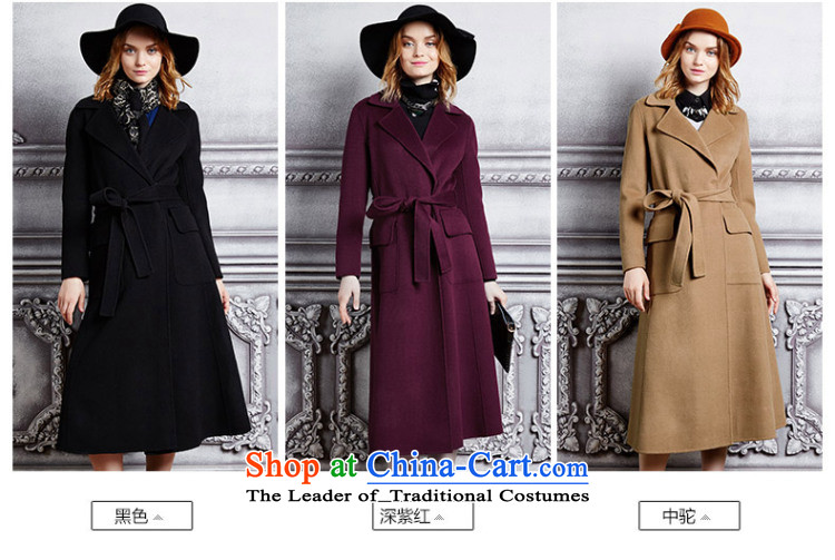 F Hengyuan Ms. Cheung 2015 winter coats gross? New Pure Wool lapel long strap solid color women outside deep purple 165/105/L picture, prices, brand platters! The elections are supplied in the national character of distribution, so action, buy now enjoy more preferential! As soon as possible.