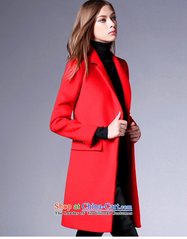 Zk gross? autumn and winter coats women 2015 replacing the new Western-style suit for pure color jacket in gross so long a wool coat RED M picture, prices, brand platters! The elections are supplied in the national character of distribution, so action, buy now enjoy more preferential! As soon as possible.