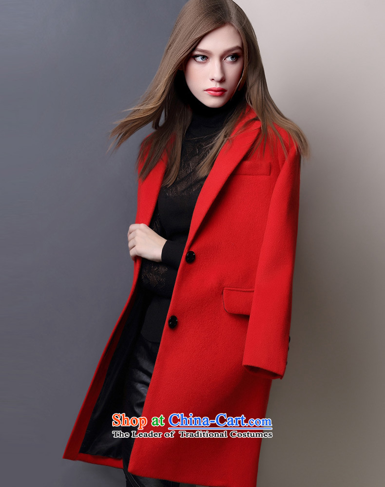 Zk gross? autumn and winter coats women 2015 replacing the new Western-style suit for pure color jacket in gross so long a wool coat RED M picture, prices, brand platters! The elections are supplied in the national character of distribution, so action, buy now enjoy more preferential! As soon as possible.