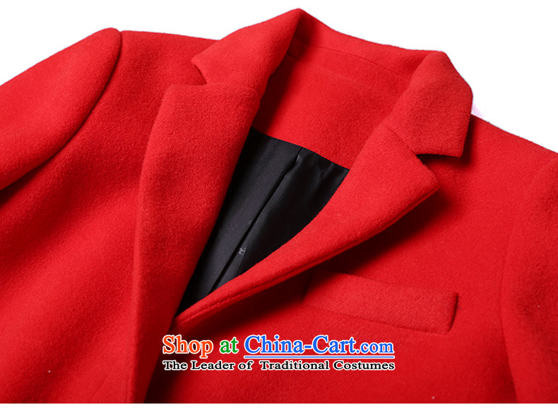 Zk gross? autumn and winter coats women 2015 replacing the new Western-style suit for pure color jacket in gross so long a wool coat RED M picture, prices, brand platters! The elections are supplied in the national character of distribution, so action, buy now enjoy more preferential! As soon as possible.