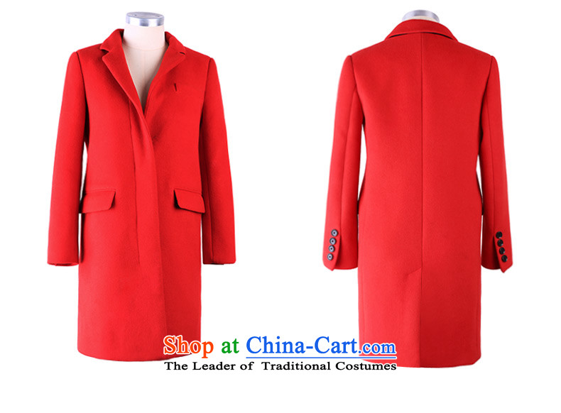 Zk gross? autumn and winter coats women 2015 replacing the new Western-style suit for pure color jacket in gross so long a wool coat RED M picture, prices, brand platters! The elections are supplied in the national character of distribution, so action, buy now enjoy more preferential! As soon as possible.