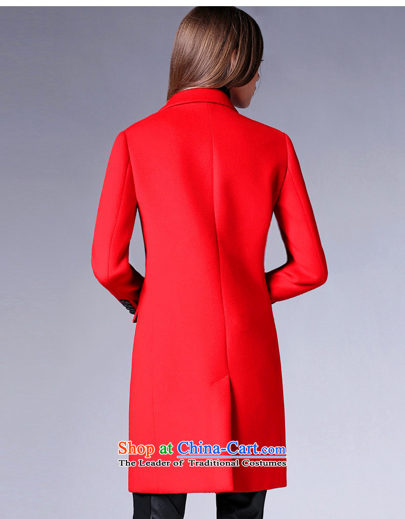 Zk gross? autumn and winter coats women 2015 replacing the new Western-style suit for pure color jacket in gross so long a wool coat RED M picture, prices, brand platters! The elections are supplied in the national character of distribution, so action, buy now enjoy more preferential! As soon as possible.