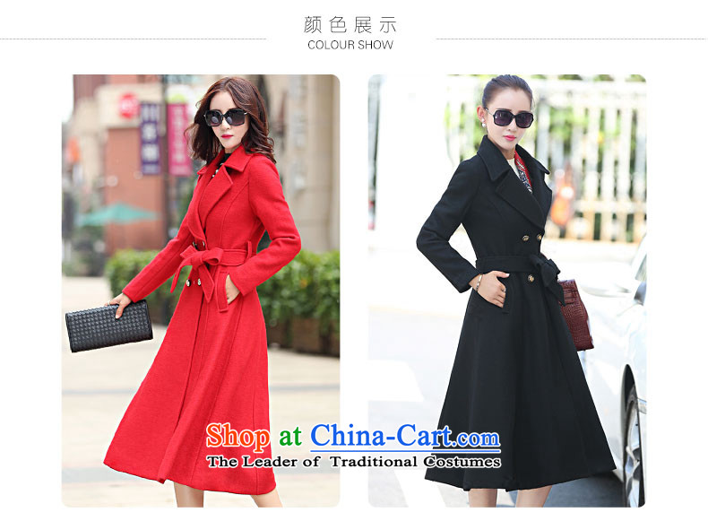 The latte macchiato HIV/wool coat women 2015 will fall and winter load new-long strap coats video thin thick hair beauty? jacket female wool a wool coat RED M picture, prices, brand platters! The elections are supplied in the national character of distribution, so action, buy now enjoy more preferential! As soon as possible.