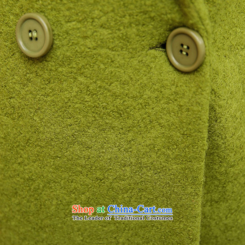 In accordance with the sovereign will optimize gross jacket female autumn and winter, 2015 autumn and winter jackets won the women's version of Sau San video thin coat of female 1,085 gross is optimized in accordance with the clear, L, green (YOUYIMEI) ,