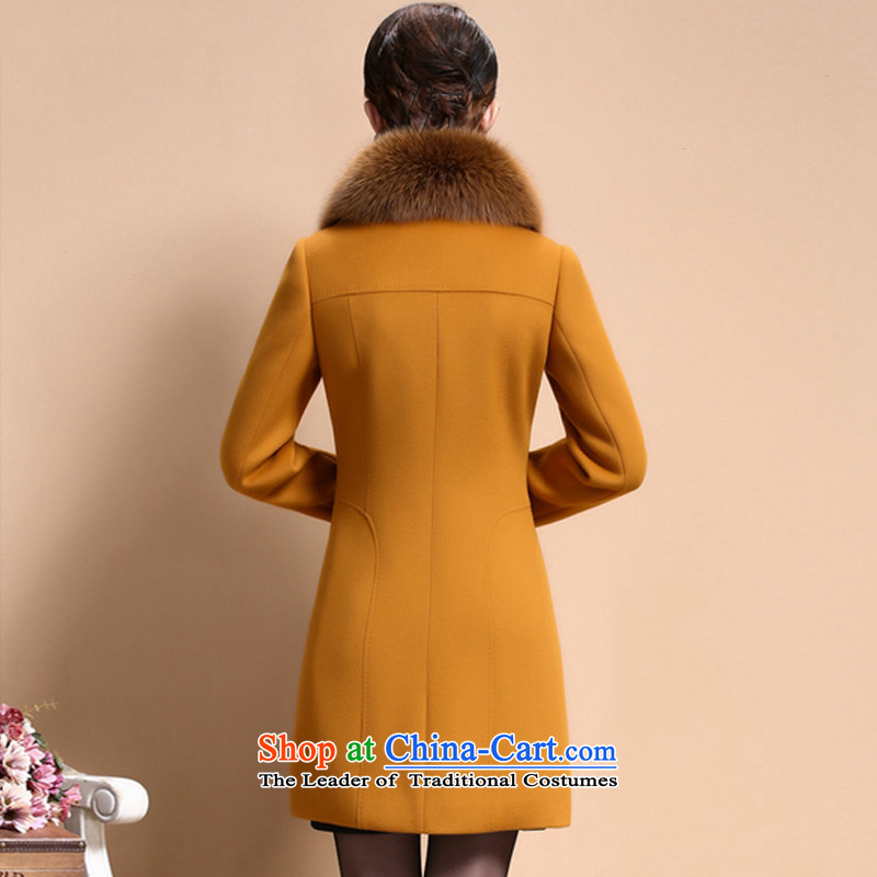 Gloria Ruili Winter 2015 new products in long hair? coats , L'8009 yellow jacket Ruili , , , shopping on the Internet