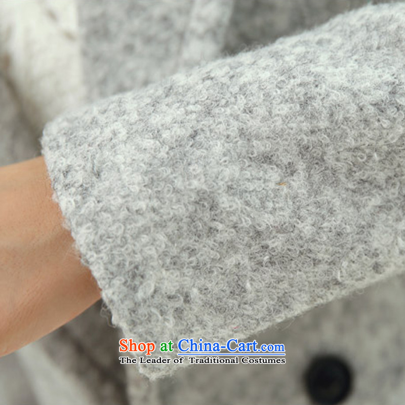 In accordance with the sovereign will optimize gross female autumn and winter coats of autumn 2015 for women Korean female coats of Sau San Mao? 1018 M M, in accordance with the clear advantages of gray (YOUYIMEI) , , , shopping on the Internet